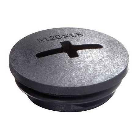 EVSG-ORD 50/B 10064648 WISKA Cappuccio rotondo nero RAL 9005, PA IP68 thread M50
