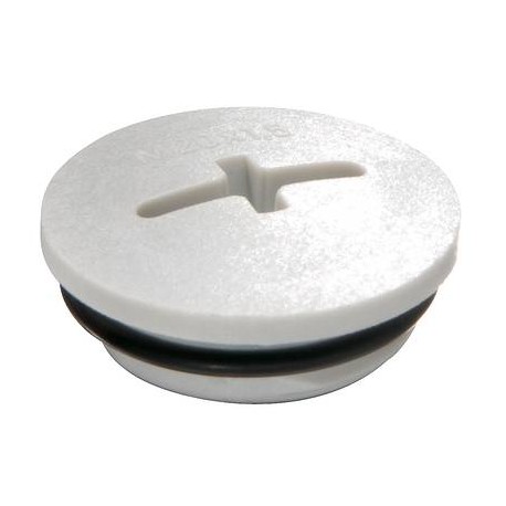 EVSG-ORD 63/GL 10064641 WISKA Cappuccio rotondo grigio chiaro RAL 7035, filetto PA IP68 M63
