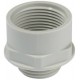 KEM 50/63 10063576 WISKA Amplificatore filettato grigio chiaro RAL 7035, filetto esterno PA M50, interno M63