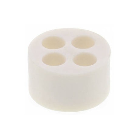 MFD 12/04/020 RW 10105928 WISKA Guarnizione multi-cavo IP66 per pressa M12, 4 cavi da 1,5 mm a 2,0 mm, EN 45..