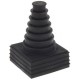 CDGS 15-34 HB BK 10108227 WISKA Guarnizione Conica per cavi da 15-34 mm, TPE 43,1x43,1 mm, UL94-HB, -40oC 12..