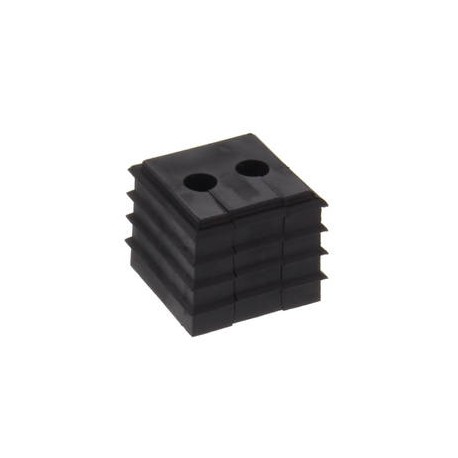CDKG 2x4-5 HB BK 10108228 WISKA Guarnizione aperta per 2 cavi da 4-5 mm, TPE 20,7x20,7 mm, UL94-HB, -40oC 12..