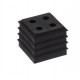 CDKG 4x3-4 HB BK 10108231 WISKA Guarnizione aperta per cavi da 4 cavi da 3-4 mm, TPE 20,7x20,7 mm, UL94-HB, ..