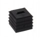 CDKG/1xASI HB BK 10108232 WISKA Junta aberta para 1 cabo ASI, 20.7x20.7mm TPE, UL94-HB, -40oC 120oC, RAL 9005