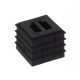 CDKG/2xASI HB BK 10108233 WISKA Guarnizione aperta per 2 cavi ASI, 20,7x20,7 mm TPE, UL94-HB, -40oC 120oC, R..