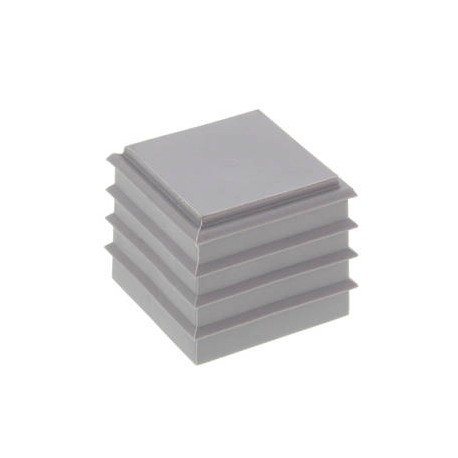 CDG 0 V0 LG 10108248 WISKA TPE blind gasket of 43.1x43.1mm UL94-V0, -40oC 90oC, RAL 7035