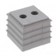 CDKG 2x4-5 V0 LG 10108268 WISKA Guarnizione aperta per cavi da 2 4-5 mm, TPE 20,7x20,7 mm, UL94-V0, -40oC 90..