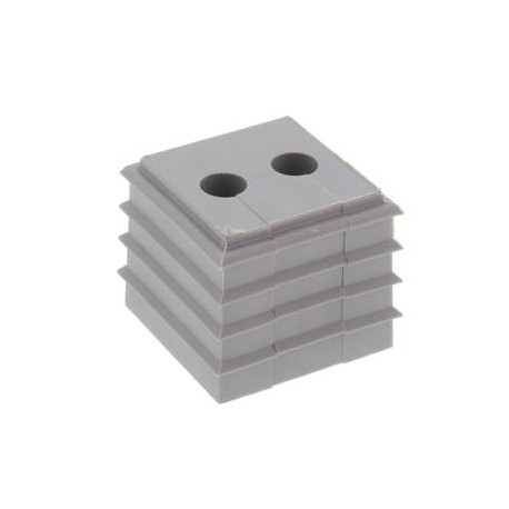 CDKG 2x4-5 V0 LG 10108268 WISKA Guarnizione aperta per cavi da 2 4-5 mm, TPE 20,7x20,7 mm, UL94-V0, -40oC 90..