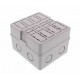 WHK 608S 10105992 WISKA Enclosure + coperchio con otto slot per connettori di installazione, RAL 7035, IP20,..