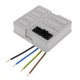 WHK 608SD 1x4p 10106025 WISKA Coperchio WHK con 1 connettore 4P cablato, RAL 7035, IP20, 108x98x44mm