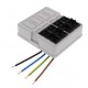WHK 608SD 4x4p 10106026 WISKA Copertura WHK con 4 connettori 4P cablati, RAL 7035, IP20, 108x98x44mm