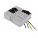 WHK 608SD 2x3p-1x4p 10106028 WISKA Coperchio WHK con 2 connettori 3P + 1 connettore 4P cablato, RAL 7035, IP..