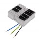 WHK 608SD 6x3p 10106029 WISKA WHK-Abdeckung mit 6 verdrahteten 3P-Steckverbindern, RAL 7035, IP20, 108x98x44..