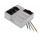 WHK 608SD 3x3p-1x4p 10106031 WISKA Coperchio WHK con 3 connettori 3P + 1 connettore 4P cablato, RAL 7035, IP..