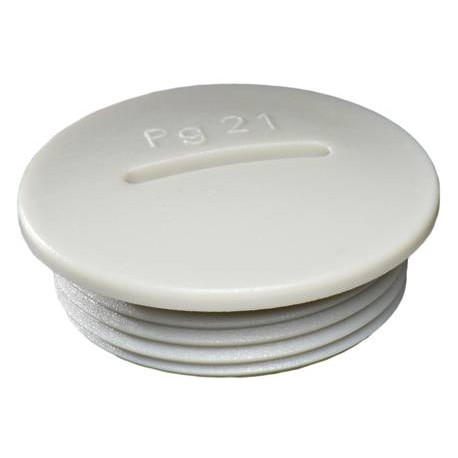 VS 42/GL 50060716 WISKA Tappo cieco grigio chiaro RAL 7035, filetto IP56 urti Pg.42