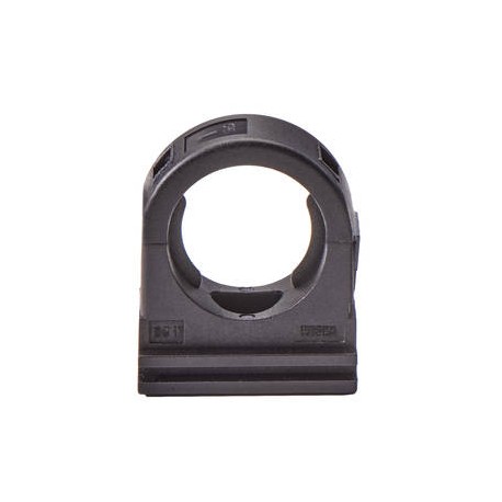 BCC-36/B 10106946 WISKA Suporte de clipe pa preto + tampa embutida para tubo de anel DN36/42