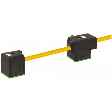 7000-58041-0370500 MURRELEKTRONIK MSUD tapón válvula doble forma A 18 mm con cable PUR 4X0.75 amarillo, UL/C..