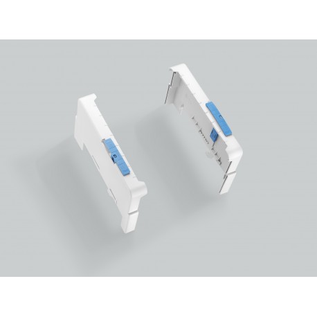 01136 WÖHNER bracket set (left-right) for 3p closing profiles for 01554 and 01555