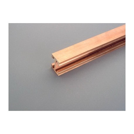 01223 WÖHNER Double bar T, 500mm2, 1250A, 3.60mt, red copper