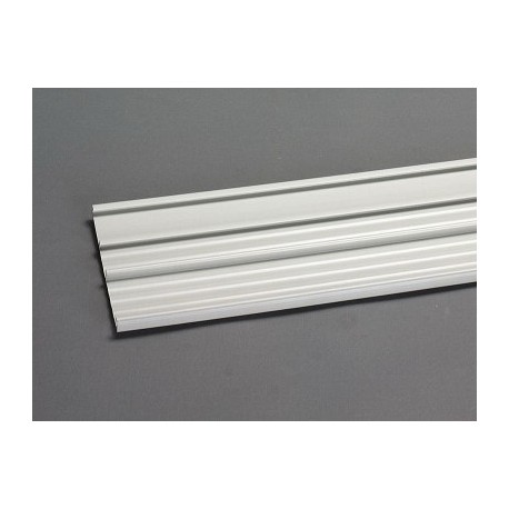 01238 WÖHNER Perfis de proteção para sist. Duplo e triplo T, longo. 2,4m, profundidade de 106mm