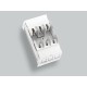 03299 WÖHNER NH00, 160A fuse base, for bars, 3p, screw, up/down connection