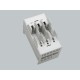03316 WÖHNER NH000, 125A fuse base, for bars, flange, 3p up/down connection