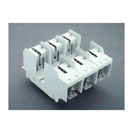 03767 WÖHNER Base fus. NH 400A, talla 2/3P, Tornillo M10 Montaje en panel