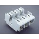 03769 WÖHNER Base fus. NH 630A, size 3/3P, screw M12 Panel mount