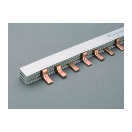 31056 WÖHNER Barra tipo peine 3p 1m 35mm2. Aislada220A paso 27mm