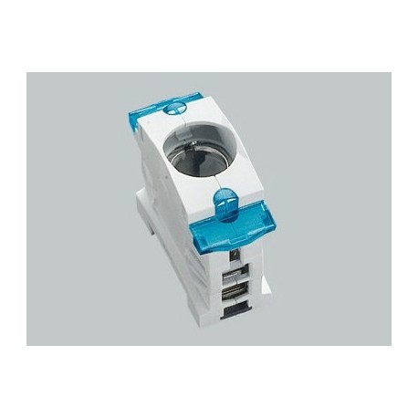31303 WÖHNER Fuse holder D0 mounting panel E 18/1, protected against accidental contact
