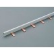 31309 WÖHNER Comb bar 1p 1m 16mm2 Insulated 75A, step 40mm