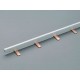 31311 WÖHNER Bar type comb 1p aisl. 75A Step 50mm 1m 16mm2