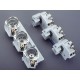 31442 WÖHNER D fuse base on bars, 60mm system, 5/10mm bar