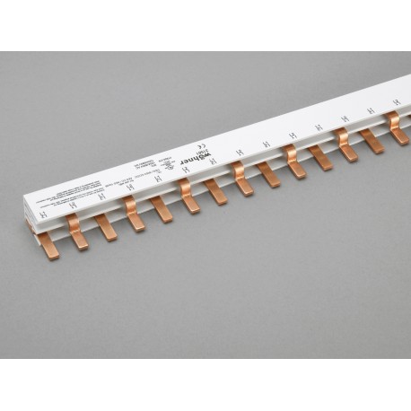 31561 WÖHNER Гребень типа моста, 2 полюса, 100A, шаг 18mm, L-1m, 25mm2