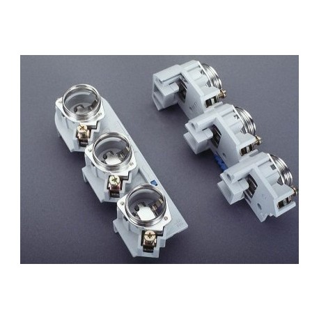31919 WÖHNER D fuse base on bars, 60mm system, 5/10mm bar