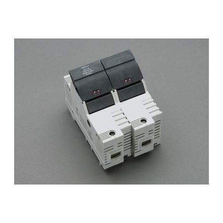 31924 WÖHNER Portafusibles para fusibles tipo J/2p 60A, 600V, 27x60 con LED