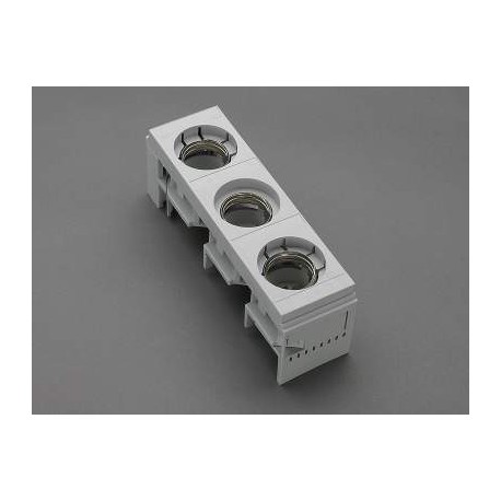 31951 WÖHNER Fuse holder D, sys.60 mm bars 5/10mm, screw gauge E33/3p