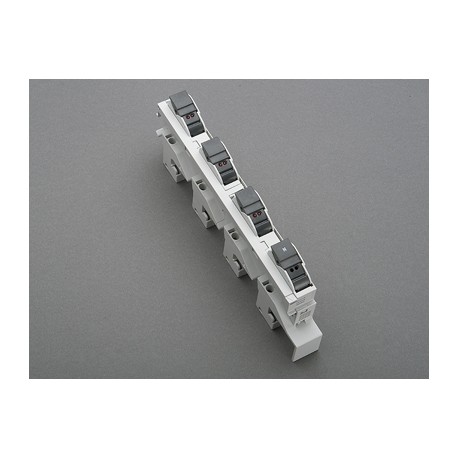 31964 WÖHNER AEL, Sicherungshalter, sis. 60mm, 10x38, 4p mit LED