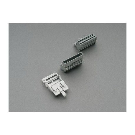 32511 WÖHNER 8-poliger, 250V Stecker mit Ständer, Breite 45mm