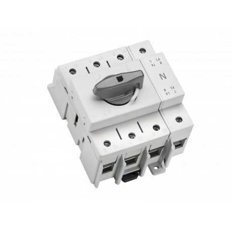 33028 WÖHNER Panneau Capus, 125A, 3p+N, 50-70mm2 switch-seiter, SD3-4