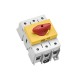 33040 WÖHNER Capus Panel, 160A, 3p, 50-70mm2 flange-switch, levier rouge/jaune, SD3-3