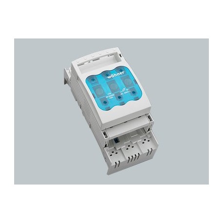 33216 WÖHNER NH 125A disconnector, size 000 Mounting on sist bars. 60mm