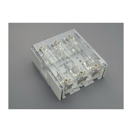 33308 WÖHNER Class J fuse holder, panel mount, 201-400 A, 3p 54x181