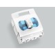 33332 WÖHNER NH 630A disconnector, panel mount, screw both sides, disp. fusion electronic, size 3