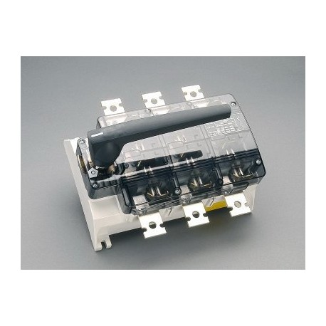 33336 WÖHNER 3p, 800A load cutting switch, board mount, gray lever
