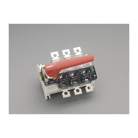 33355 WÖHNER Capus, trial cut disconnector, M10 screw, red lever, 250A, plate mount