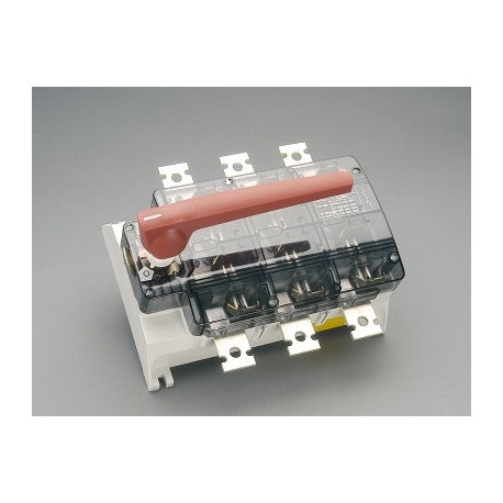 33358 WÖHNER Capus, trial cut disconnector, M12 screw, red lever, 800A, plate mount