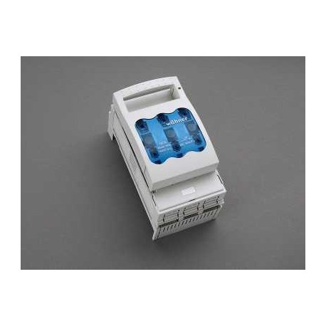 33398 WÖHNER Déconnecteur NH 160A, taille 00 Système de montage de barres 60Classic, vis