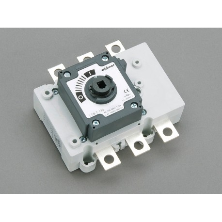 33425 WÖHNER CAPUS Panel, 3P load cut switch without lever, 125A, M8 screw