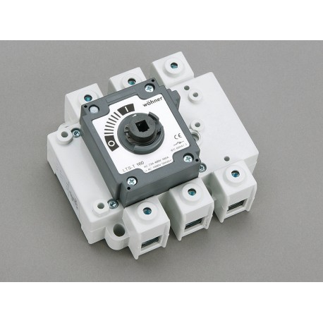 33426 WÖHNER CAPUS Panel, interruptor corte en carga 3P sin maneta, 160A, Brida 95 mm2